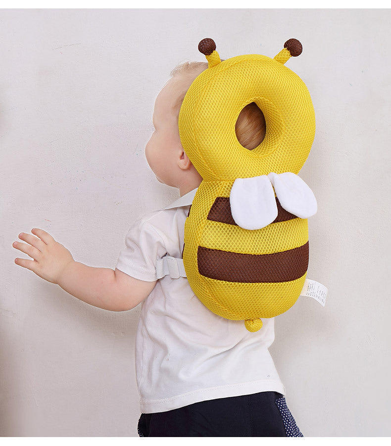 Head Back Protector Baby Protect Pillow Learn Walk Headgear Prevent Injured Safety Pad  prevention Fall Cartoon Bee Kids Pillows