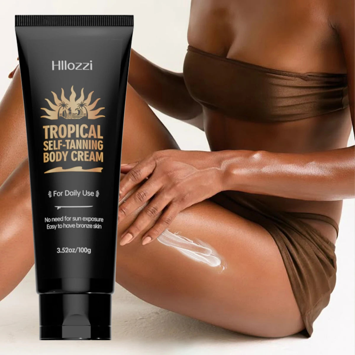 self-tanning lotion can be used on all parts of the face and body to hydrate and moisturize. faster and deeper tanning effects Ürün ana görseli