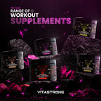 Pre-Workout Powerful 300g - Vegan Supplement with L-Citrulline, Beta-Alanine, Caffeine, Taurine, AstraGin, Panax Notoginseng, Vitastrong (24 Portions, Berries Flavor) - Made in Italy, Preworkout Supplement Powder