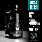 BCAA 8 1 1 Branched Amino Acids 5000mg with Vitamin B6, L Leucine, Isoleucine, Valine, Essential Amino Acids and Vitamins B6, Pre Workout, Intra Workout, Post Workout, 150 BCAA Tablets Vitastrong