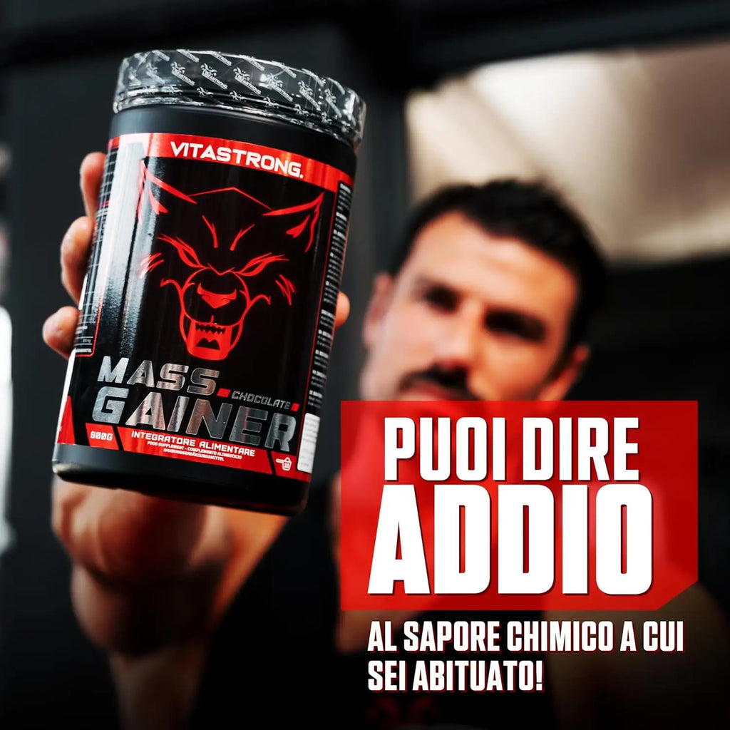 Mass Gainer Vitastrag, 30% High Caloric Protein Powder, Maltodextrins, Cluster Dextrin, 3G Creatine Monohydrated Powder, Gainer Muscle Mass Men & Women High Quality, Weight Gainer