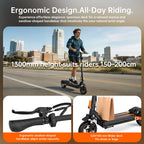 NFC Fynzo S11 Fold E-Scooter 1100W 15.6Ah 45km/h Max Speed Dual Suspension 10" Tubeless Tires 60km Range Front Suspension Fork