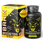Vitastrong Brain Booster, Powerful Nootropic with Pantothenic Acid for Mental Performance, Caffeine Complex Supplement, Biotin, Carnitine, Coenzyme Q10, Vitamin B6, Vitamin B12 and Folic Acid