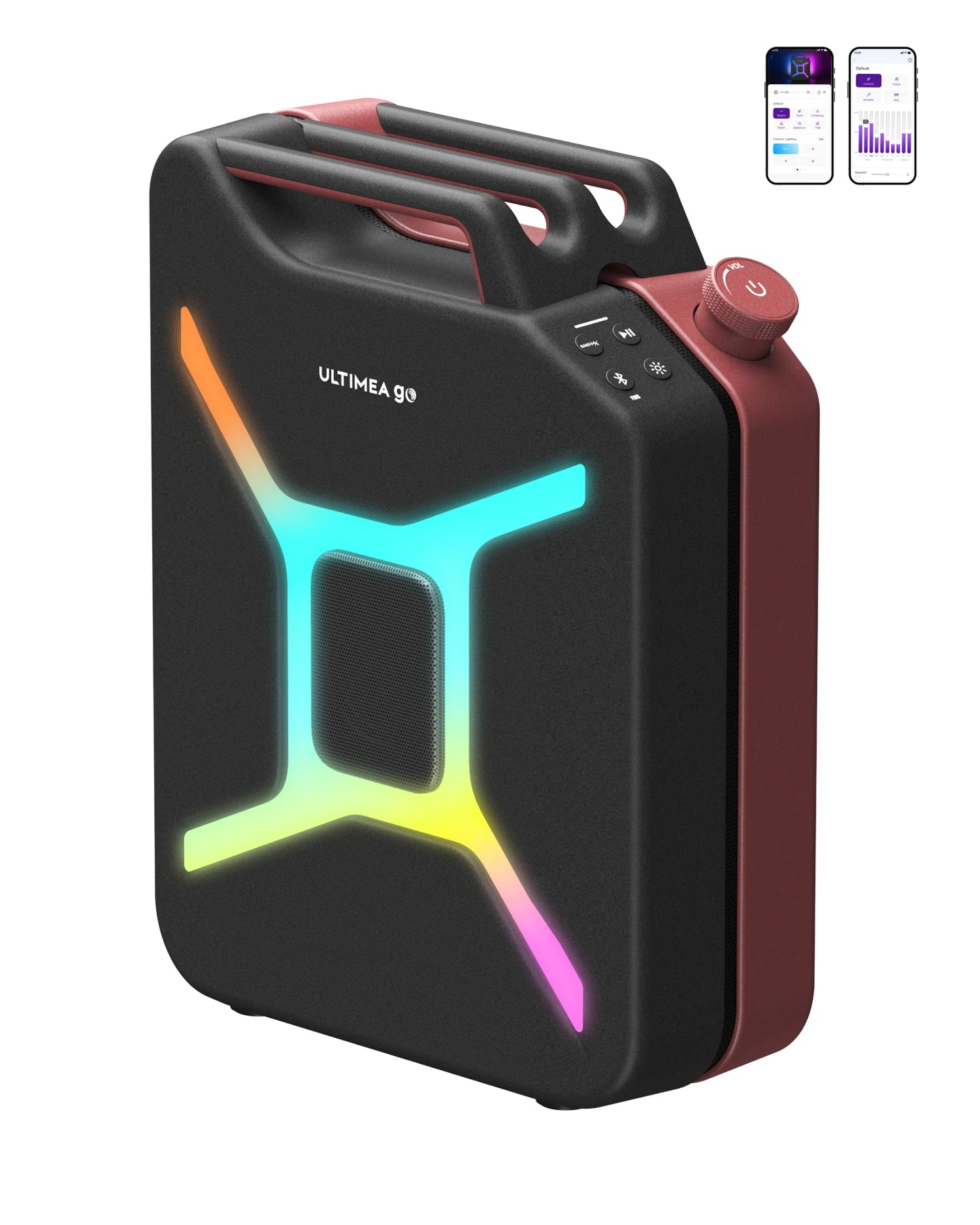 ULTIMEA 300W Portable Wireless Partybox Karaoke Speaker Bass Boost RGB APP Control IPX4 Powerful Outdoor Party Blutooth Speakers