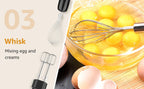 1500W 9-in-1 Immersion Hand Blender, 21 Speeds & Turbo, Includes Whisk, Chopper, Milk Frother & Masher for Blending, Pureeing