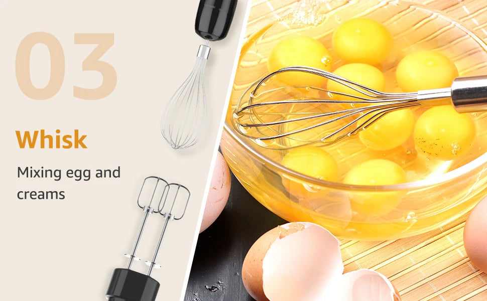 1500W 9-in-1 Immersion Hand Blender, 21 Speeds & Turbo, Includes Whisk, Chopper, Milk Frother & Masher for Blending, Pureeing