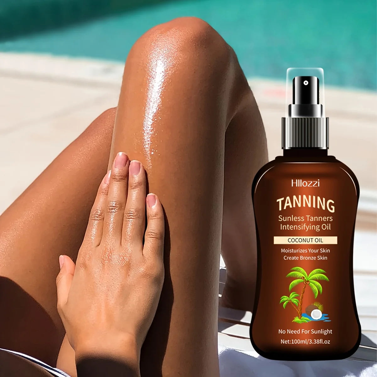 100ml/3.38fl.oz Coconut Tanning Oil Sunless TannersIntensifying Oil Sunless TannersIntensifying Oil New Summer Products Main image