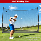 Golf Practice Net, Heavy Duty Golf Training Net With Carry Bag, Steel Frame & Tear-Resistant PE Mesh For Garden Outdoor