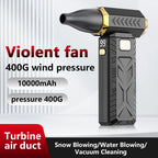 250000RPM Violent Turbo Jet Fan 53m/s High Speed Brushless Electric Air Blower Portable Dust Remover Type-C Rechargeable Mini Dust Cleaner for Computer Car Gap Cleaning