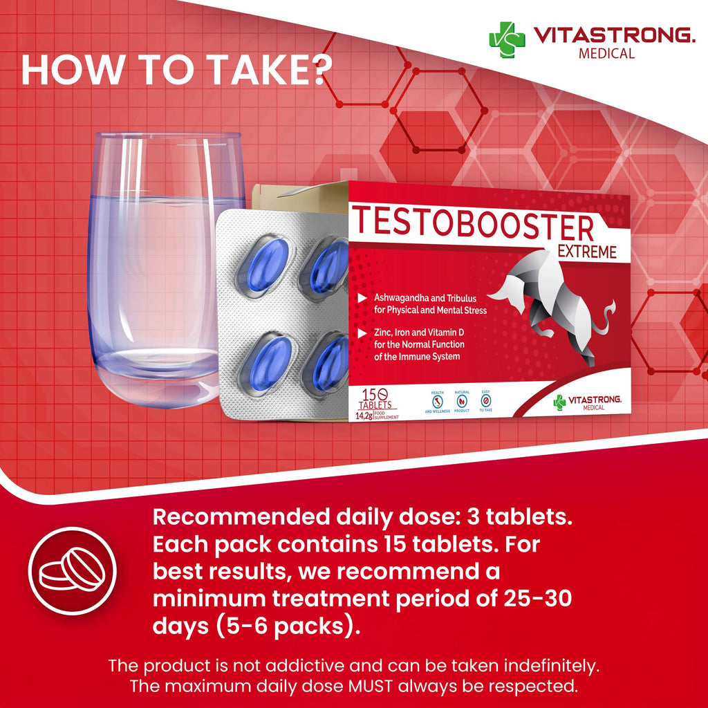 Testobooster Extreme-man Supplement, Ultra Strong Effect, Enhance Performance, Strength and Strength, 100% Natural and Safe, Pocket Pack