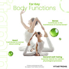 VitaStrong Vitamin K2 200 mcg, High Power, 1 Daily, 450 Tablets, Bone Health, Bone & Muscle support, Food Supplement, Premium Quality, 100% Vegan and Clean Formula