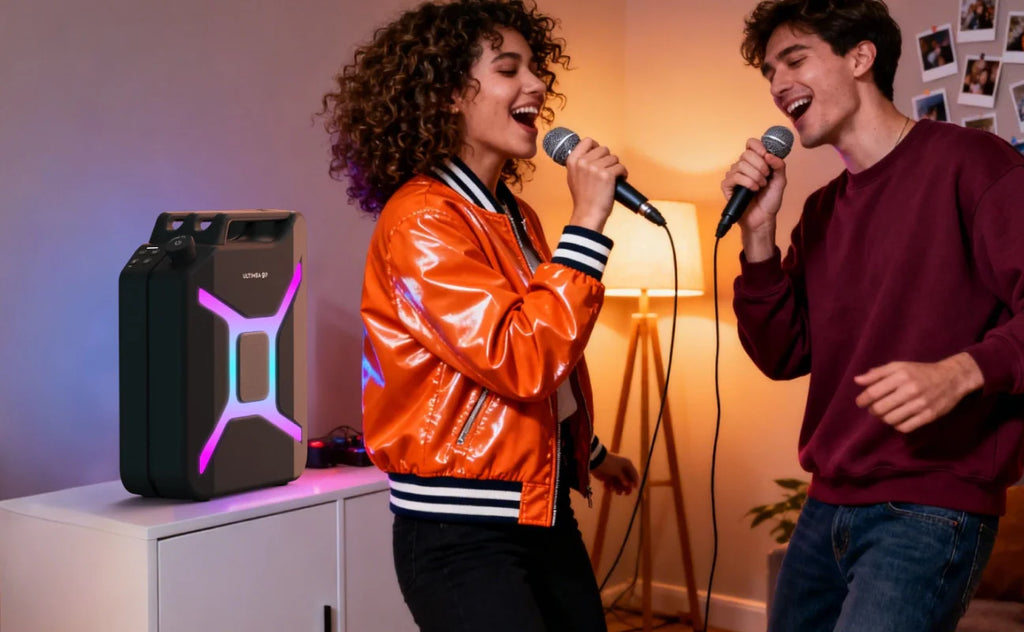 ULTIMEA 300W Portable Wireless Partybox Karaoke Speaker Bass Boost RGB APP Control IPX4 Powerful Outdoor Party Blutooth Speakers