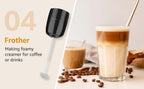 1500W 9-in-1 Immersion Hand Blender, 21 Speeds & Turbo, Includes Whisk, Chopper, Milk Frother & Masher for Blending, Pureeing