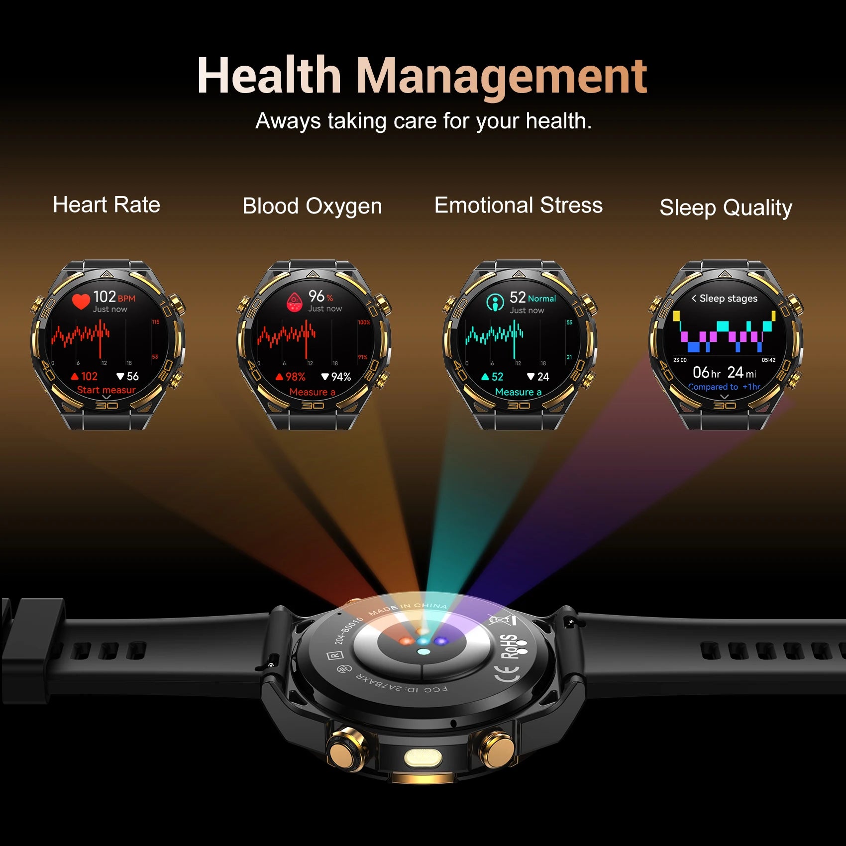 Blackview W90 Pro Smartwatch 1.43" AMOLED Display,Bluetooth Calling,Heart Rate Monitor, 900mAh/ 20Days Standby,Men's Smartwatch