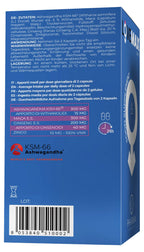 Supplement for man with maca, ashwagandha, zinc and ginseng