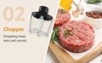 1500W 9-in-1 Immersion Hand Blender, 21 Speeds & Turbo, Includes Whisk, Chopper, Milk Frother & Masher for Blending, Pureeing