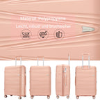 SUPER SOLU Berlin series: XL 28 inch/74 cm hard case expandable, PP easily weight suitcase with water-repellent zipper, TSA & 360 ° double roll premium check luggage 106L-shipping from DE