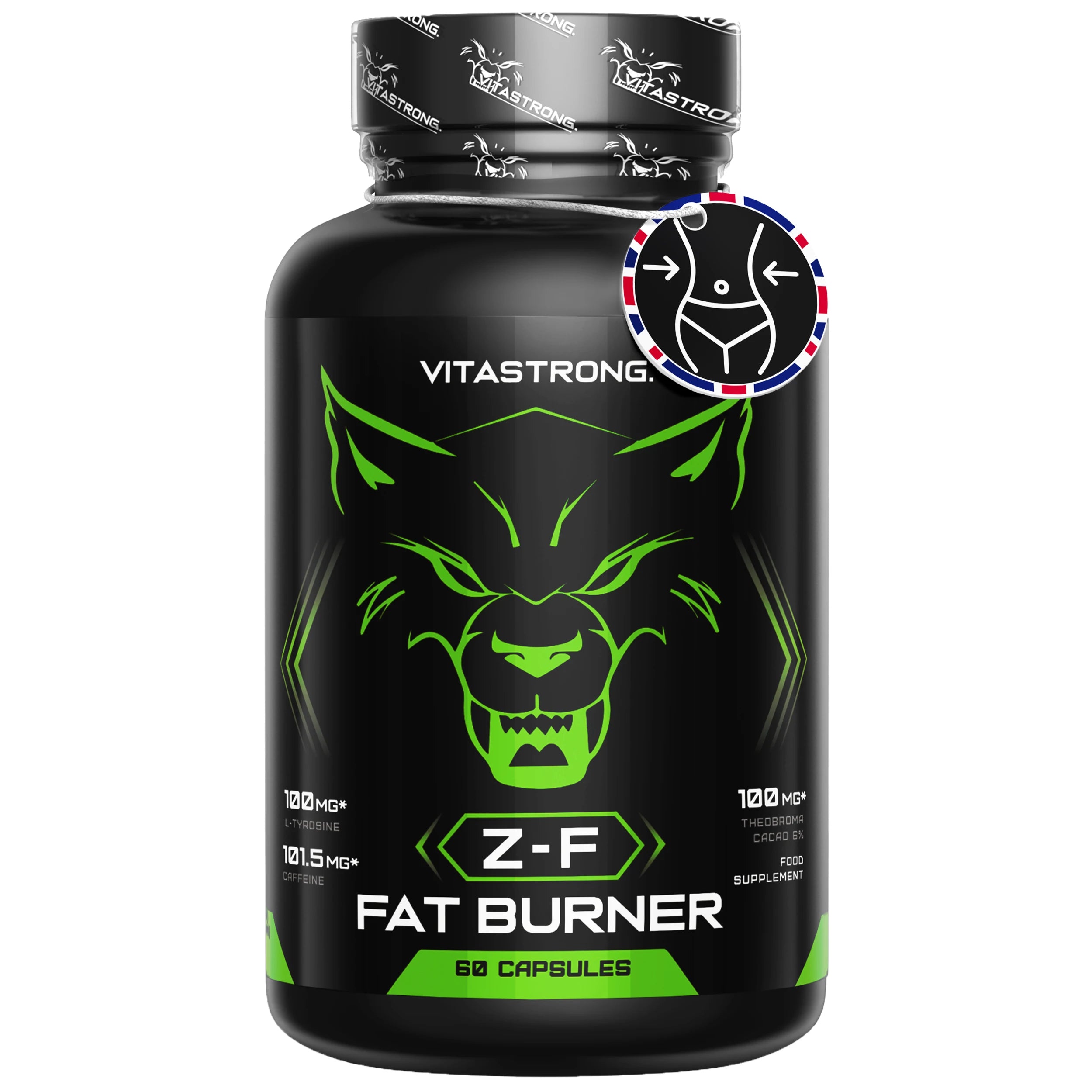 Fat Burner Z-F Vitastrag-Slimming Capsules, Fat Burn Supplement for Men and Women, Rhodiola Rosea, Chromium Picolinate, Caffeine, Chilli, Iodine, Vitamin B3 Pure Niacin Ürün ana görseli