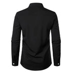 Men's Shirt Dress Shirt Casual Shirt Button Up Shirt Prom Shirt Plain Formal Long Sleeve Lapel All Seasons Men's Clothing