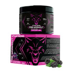 Pre-Workout Powerful 300g - Vegan Supplement with L-Citrulline, Beta-Alanine, Caffeine, Taurine, AstraGin, Panax Notoginseng, Vitastrong (24 Portions, Berries Flavor) - Made in Italy, Preworkout Supplement Powder