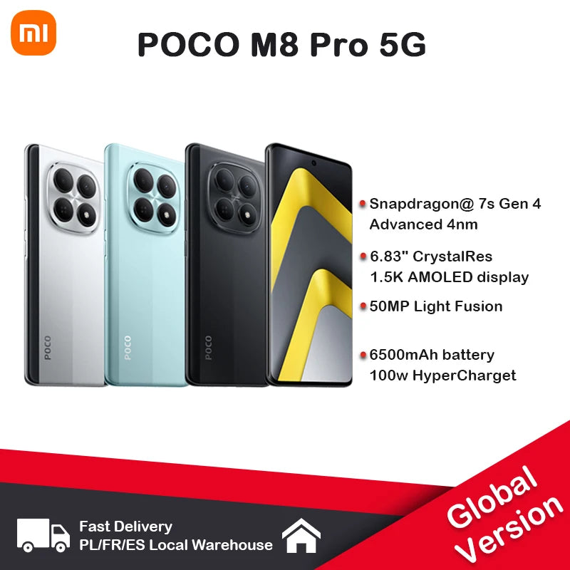 POCO M8 Pro 5G in the global NFC version starts reloading