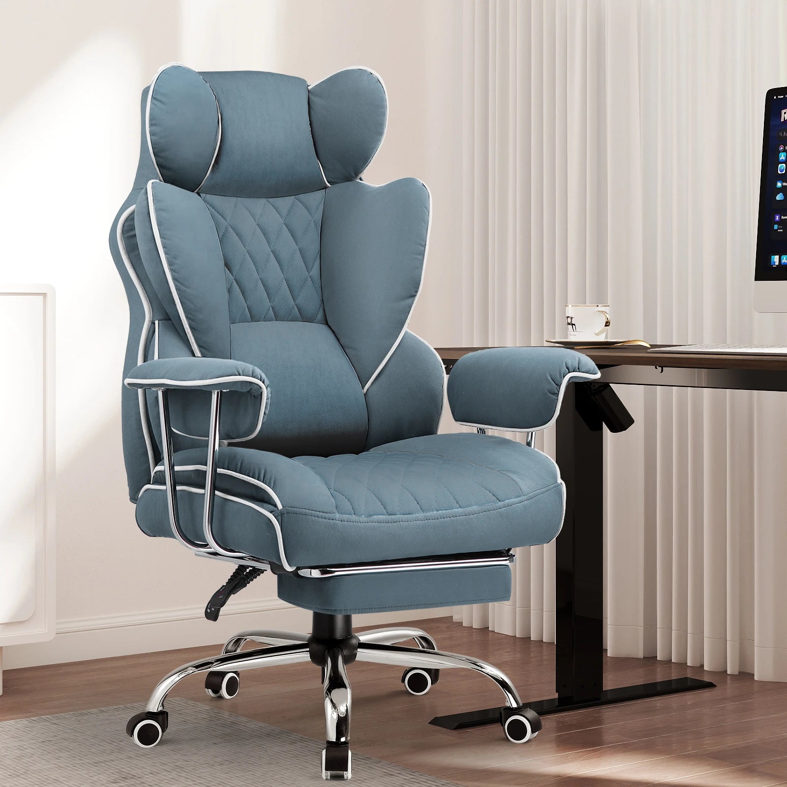 GTPLAYER Gaming chair office chair with pocket spring lumbar support, ergonomic and comfortable wide office computer chair Ürün ana görseli