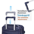 SUPER SOLU Berlin series: XL 28 inch/74 cm hard case expandable, PP easily weight suitcase with water-repellent zipper, TSA & 360 ° double roll premium check luggage 106L-shipping from DE