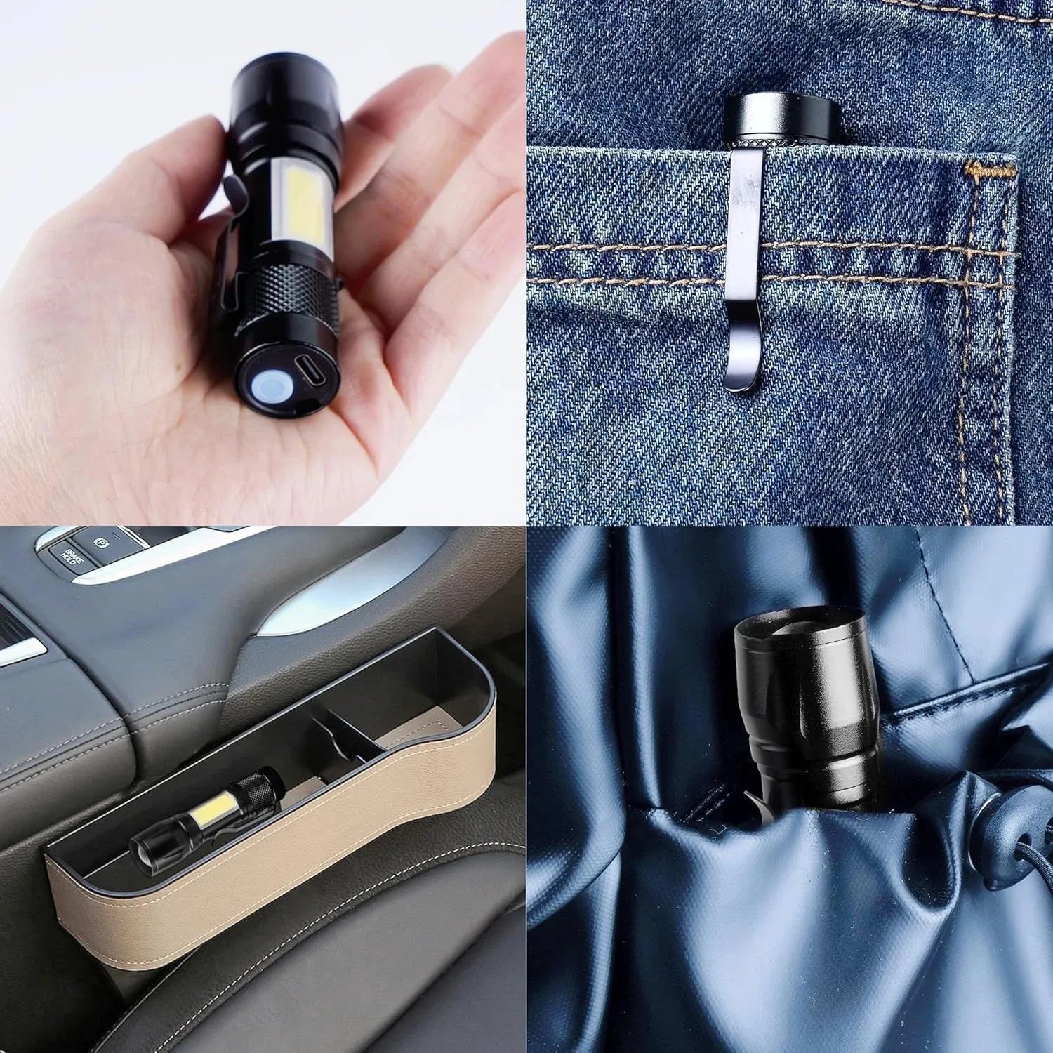 99000000LM Ultra Bright Tactical Flashlight High Power LED Torch Rechargeable Waterproof Portable Handheld Lamp for Outdoor Camping Police Emergency Use Ürün ana görseli