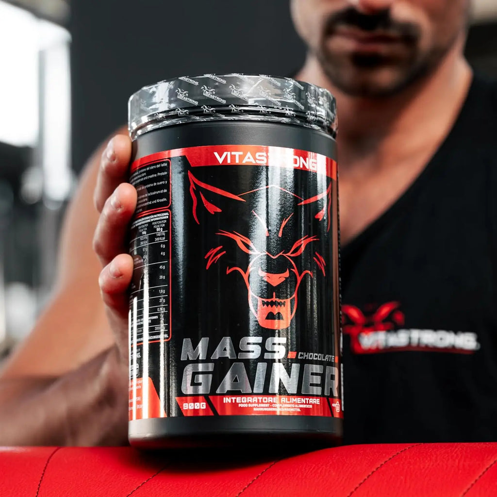 Mass Gainer Vitastrag, 30% High Caloric Protein Powder, Maltodextrins, Cluster Dextrin, 3G Creatine Monohydrated Powder, Gainer Muscle Mass Men & Women High Quality, Weight Gainer