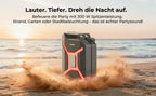ULTIMEA 300W Portable Wireless Partybox Karaoke Speaker Bass Boost RGB APP Control IPX4 Powerful Outdoor Party Blutooth Speakers