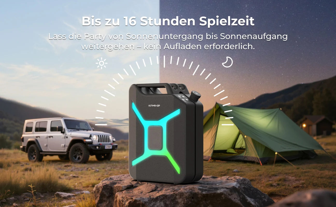 ULTIMEA 300W Portable Wireless Partybox Karaoke Speaker Bass Boost RGB APP Control IPX4 Powerful Outdoor Party Blutooth Speakers
