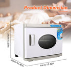 23L Towel Warmer & UV Sterilizer Cabinet, 200W Heated Disinfection with Dual Trays for Salon, SPA, Gym, 70°C & UV Sanitizing