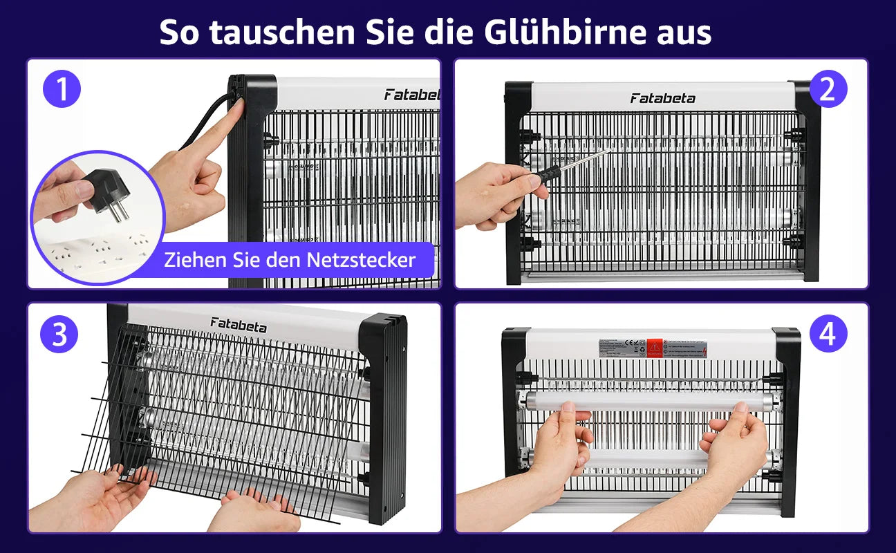 UV Mosquito Killer Lamp, Electric Insect Trap ,Quiet & Energy Saving, Wall Mount or Stand, Covers 10-150m² for Indoor O