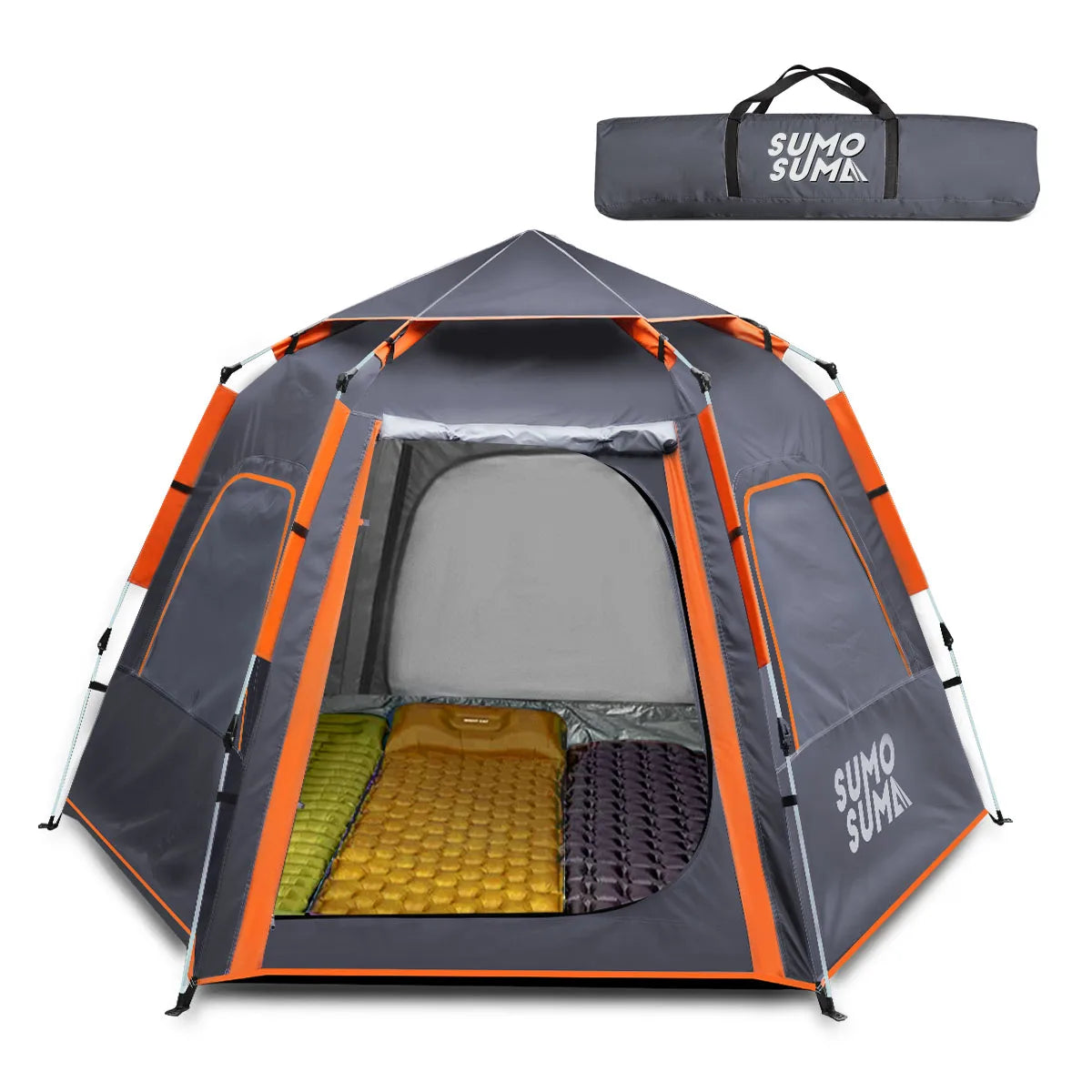 Instant Pop Up Camping Tent, Fully Automatic Tent, Outdoor Sunscreen Thickened Rainproof 3-4 Person Quick Open Camping Tent Ürün ana görseli