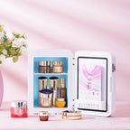Mini Refrigerator Cosmetics Dormitory Cooler 4L Multifunction Fridge Picnic Camping for Home Car Small Portable Fridge Mirror