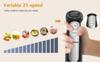 1500W 9-in-1 Immersion Hand Blender, 21 Speeds & Turbo, Includes Whisk, Chopper, Milk Frother & Masher for Blending, Pureeing