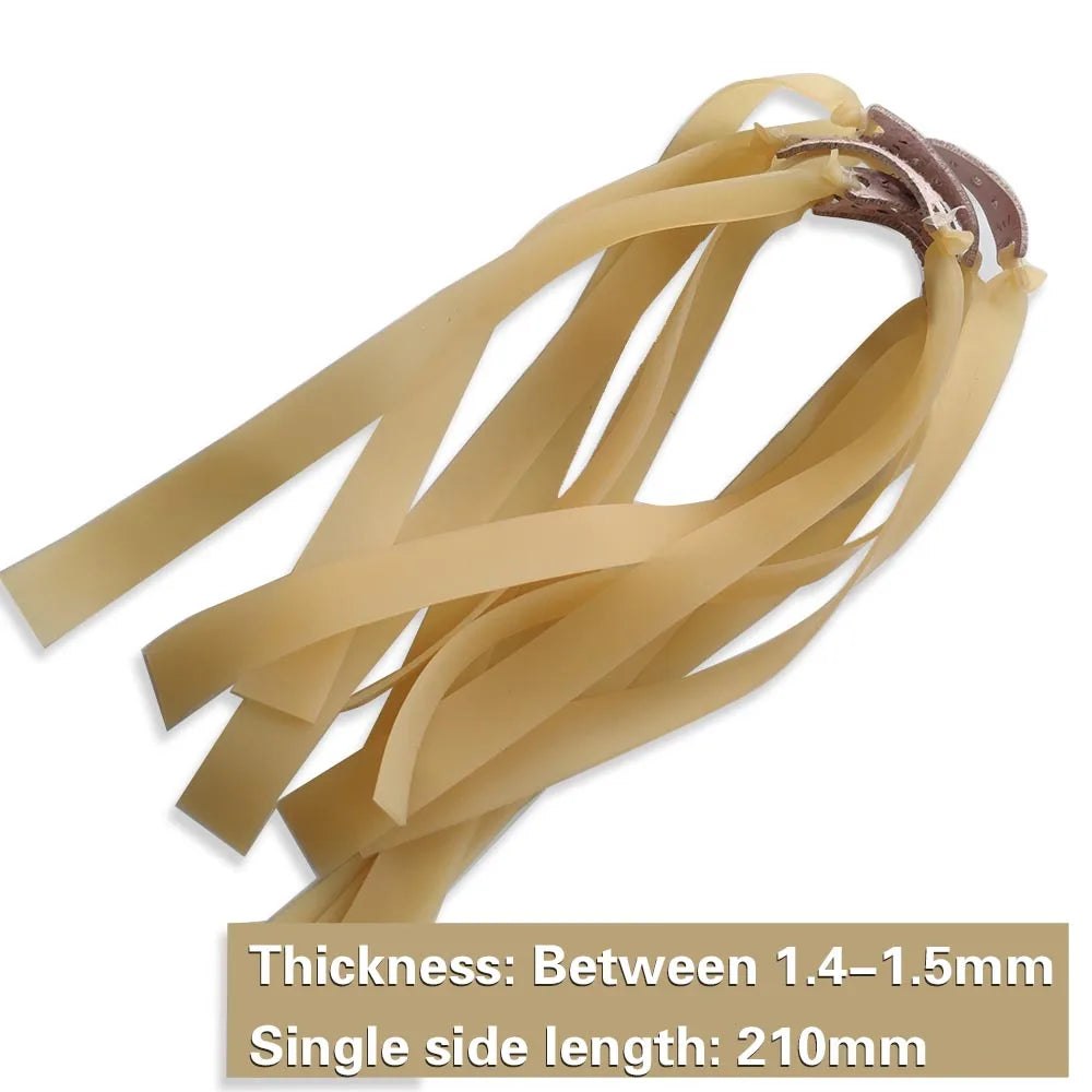 6pcs Slingshot Hunting Powerful Flat Rubber Band 0.45-1.4 mm High Elasticity Outdoor Catapult Shooting Accessories