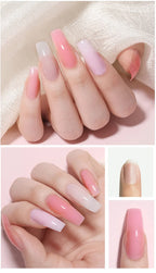 LILYCUTE 15ml Extension Gel Nail Polish Set Quick Nail Prolong With Extend Mold Nail Tips Acrylic Solution Manicure Tools Kit