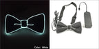 Luminous Bow Tie Neon Light Trendy Costume Accessories Glowing Acrylic LED Tie For Halloween Cosplay Costume Music Dancing