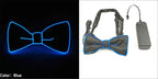 Luminous Bow Tie Neon Light Trendy Costume Accessories Glowing Acrylic LED Tie For Halloween Cosplay Costume Music Dancing