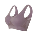 M-6XL Women Hollow Out Fitness Yoga Sports Bra For Running Gym Padded push up Seamless Top Athletic Vest brassiere