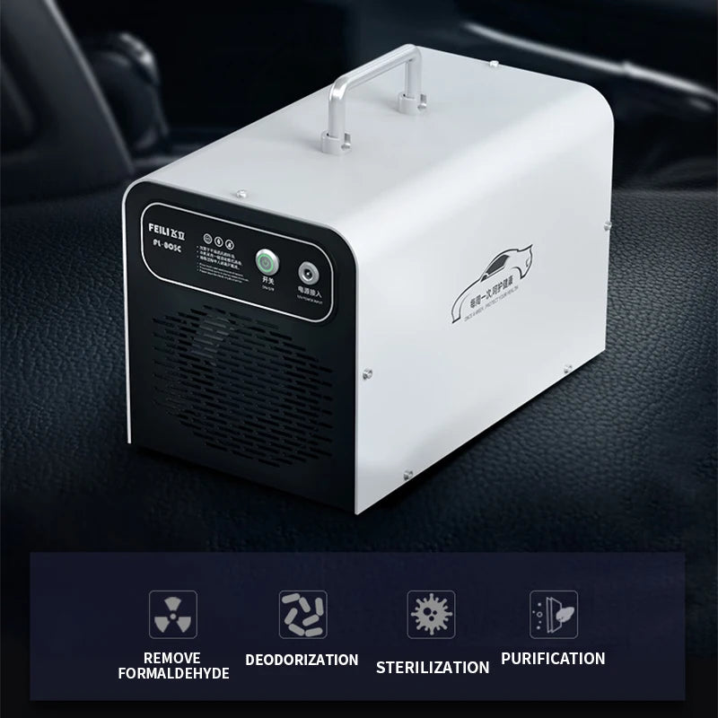 Automobile ozone sterilization machine, vehicle intelligent removal of formaldehyde, smoke odor, disinfection and sterilization