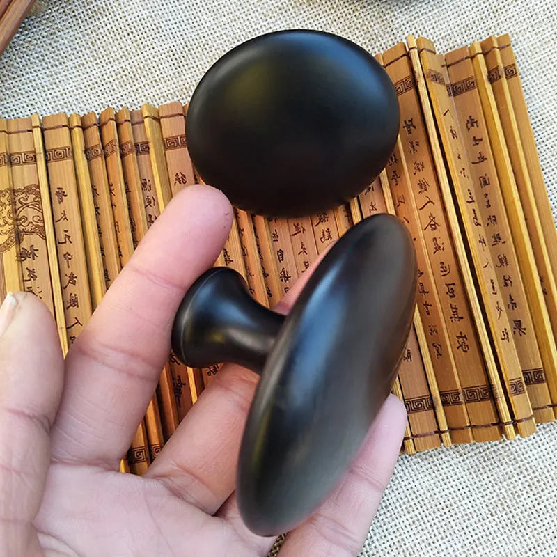 Smooth Mushroom Shape Face Massage Stone Lava Basalt Hot Stone for Spa Massage Therapy  Body facial Massage Stone Ürün ana görseli