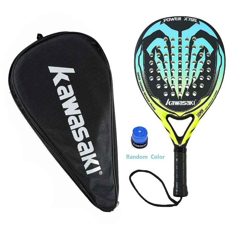 Kawasaki Padel Tennis Carbon Fiber Soft EVA Face Tennis Paddle Racquet Racket with Padle Bag Cover Power Beach Tennis Paddle Secondary image
