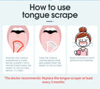 Y-Kelin Sales Silicone Tongue Scraper Brush Cleaning  Food Grade Single Oral Care To Keep Fresh Breath 3Color Pack No.1