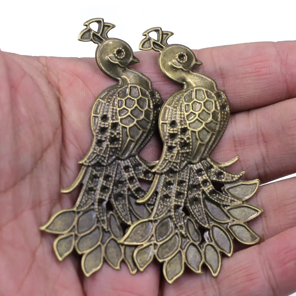 10Pcs Connectors Pendants Butterfly Filigree Flower Wraps Metal Crafts For Embellishments Scrapbooking Jewelry DIY Accessories