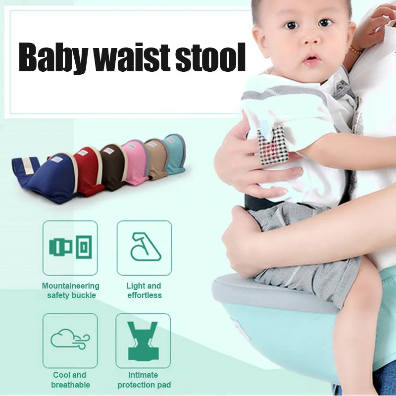 2026 New Baby Carrier Toddler Infant Hip Seat Travel Waist Seat Stool with Pocket baby travel accessories child pocket seat Ürün ana görseli