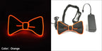 Luminous Bow Tie Neon Light Trendy Costume Accessories Glowing Acrylic LED Tie For Halloween Cosplay Costume Music Dancing