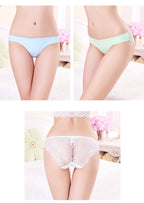 Woman Lace Panties Sexy Transparent Panty Low-Rise Cotton crotch Briefs Plus Size Ladies Underwear Intimates New Hot Sale