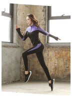 Quick dry women sportswear yoga set fitness gym yoga clothing suit sets coat+bra+t shirt+leggings 2019 workout running training
